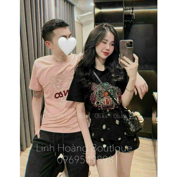 Quần sooc jean khuy hoa hàng QCL1