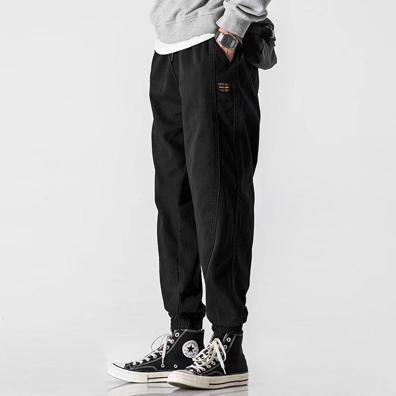 Quần dài dáng rộng phong cách Hàn Quốc thời trang xuân thu mới cho nam và nữ size M-5XL