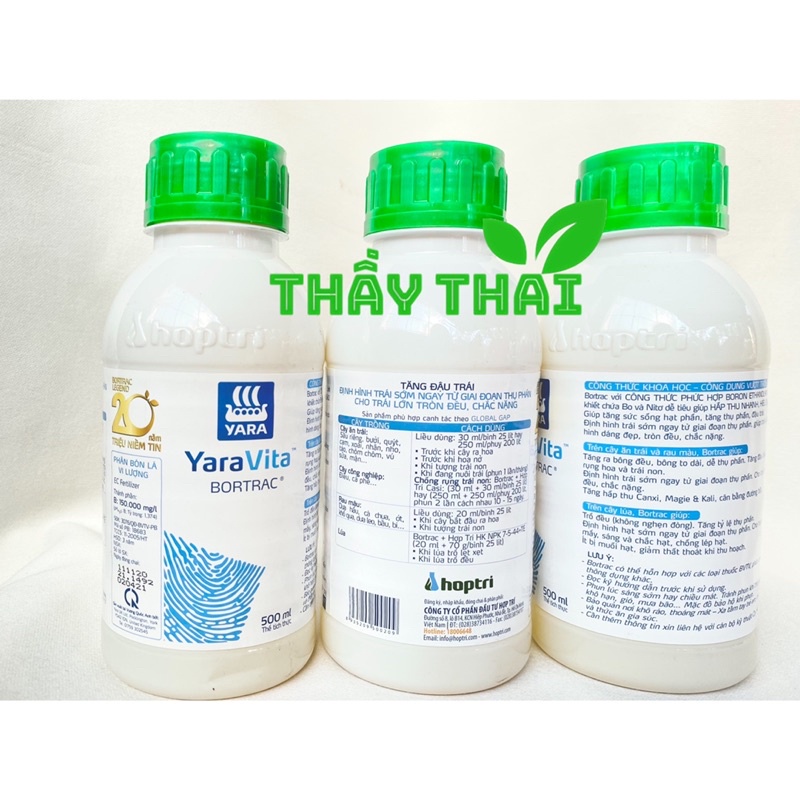 Phân bón Botrac hợp trí 500ml, tăng ra hoa, đậu trái, chống rụng hoa và trái non, nuôi trái tốt