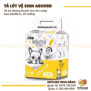 TÃ LÓT VỆ SINH KHÁNG KHUẨN ABSORB CHO CHÓ MÈO - MIẾNG LẺ
