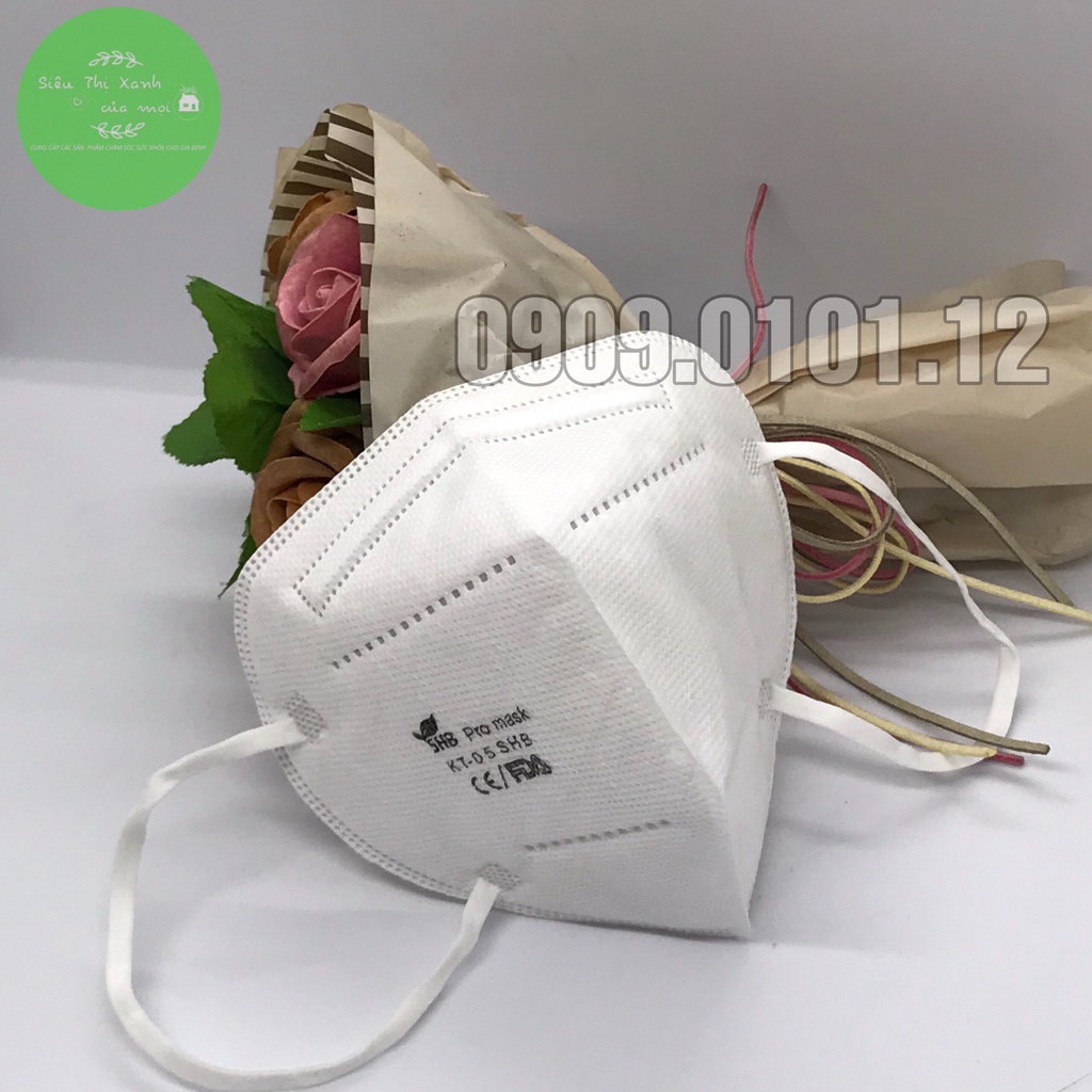 KHẨU TRANG KHÁNG KHUẨN N95 (SHB Pro Mask - FFP2 - 5 Lớp - Hàng Xuất Khẩu, Phân Phối Bệnh Viện) [Chính Hãng - Độc Quyền] | BigBuy360 - bigbuy360.vn