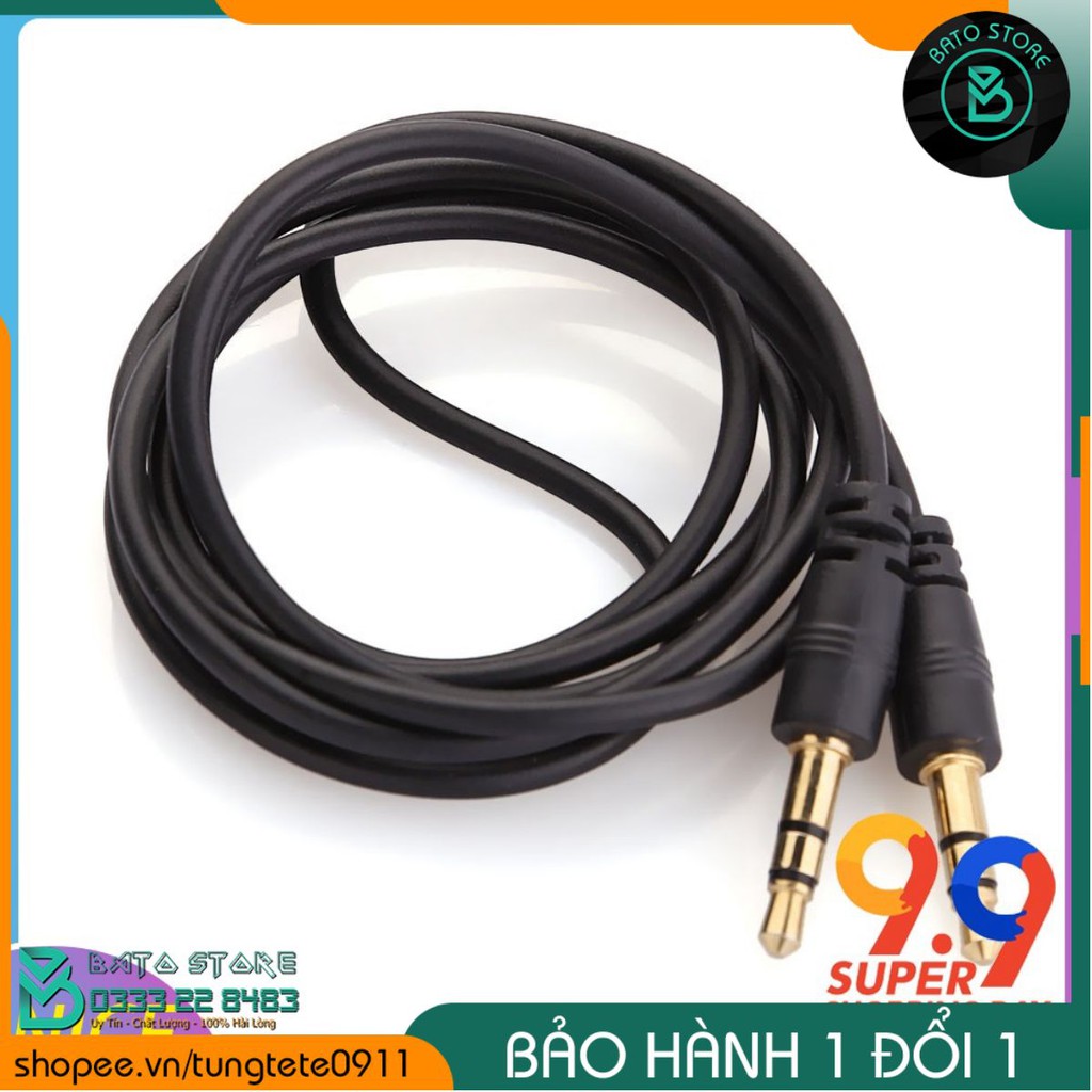 Cáp chuyển đổi 3.5mm to 3.5mm tiện dụng, kết nối từ PC ra loa Bluetooth