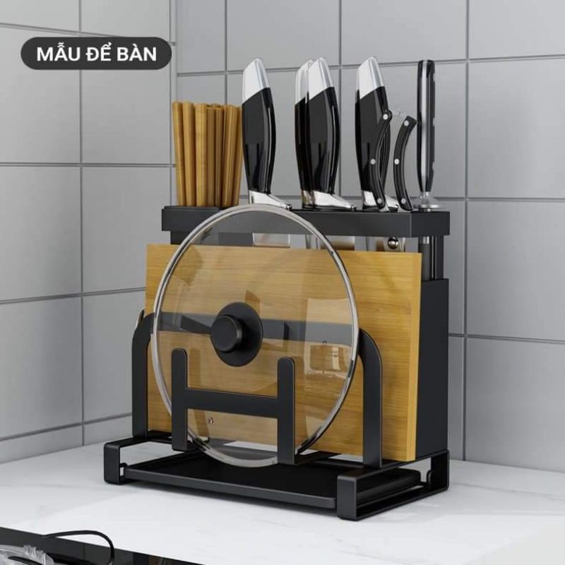 KỆ CÀI DAO THỚT SƠN TĨNH ĐIỆN MẪU MỚI