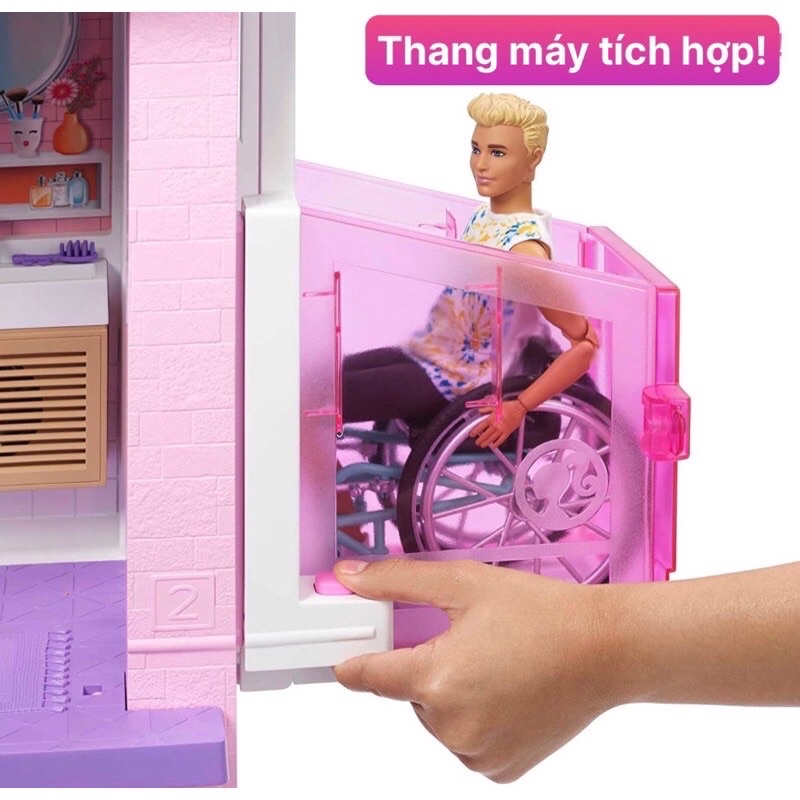 Đồ Chơi Lắp Ghép Ngôi Nhà Búp Bê Barbie ( Dreamhouse Hàng Chính Hãng Mattel )