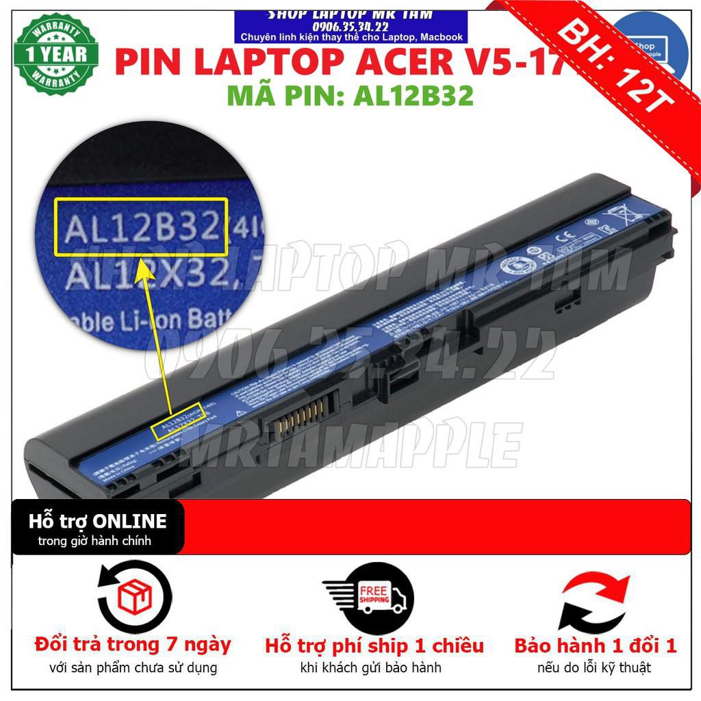 [BH12TH] Pin Laptop ACER V5-171 (AL12B32) - 6CELL - Aspire One 725 726 756 V5-121, V5-123, V5-131, V5-171