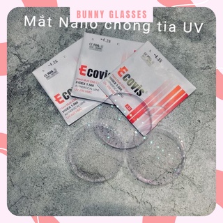 Cắt mắt kính cận loạn Bunny mắt phản quang mắt chống tia UV mắt chống ánh sáng xanh mắt đổi màu 1 cặp