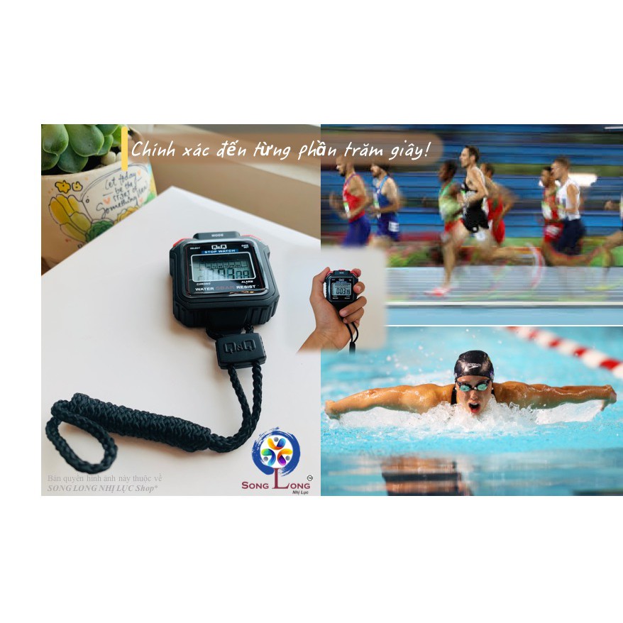 Đồng Hồ Bấm giờ Q&Q HS-43 – 1 lap – Chống nước 50 met, Chuyên dùng trong Thể Thao - Đồng Hồ Q&Q Citizen