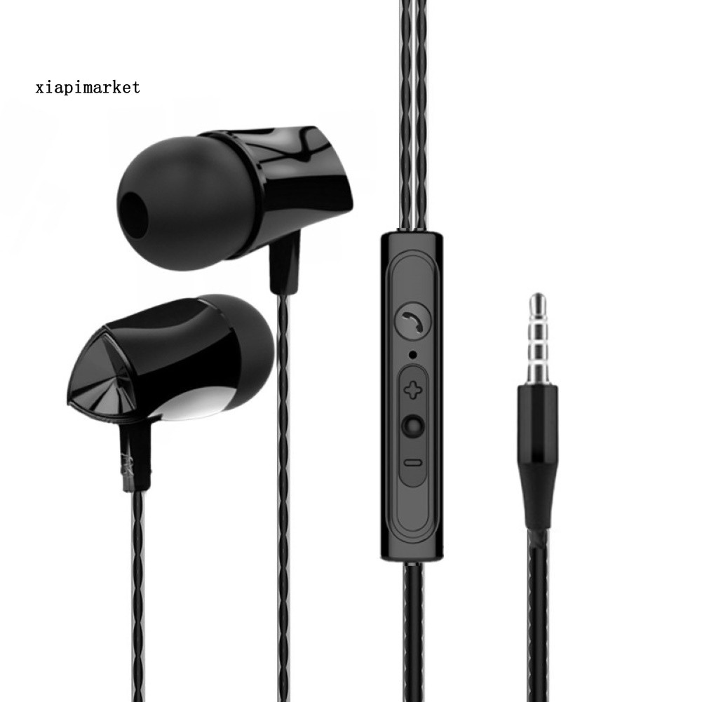 Tai Nghe Nhét Tai Bass Mạnh Có Dây 3.5mm Kèm Mic