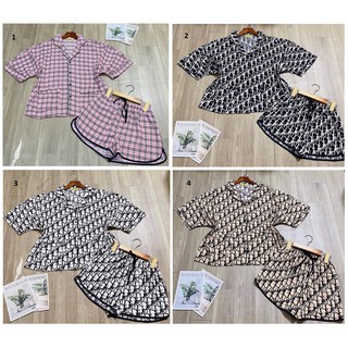 [MUA 1 TẶNG 1] [60-80kg] Đồ Bộ Lụa Mai Ngô - Lua 100D - Quần Đùi Tay Cánh Dơi