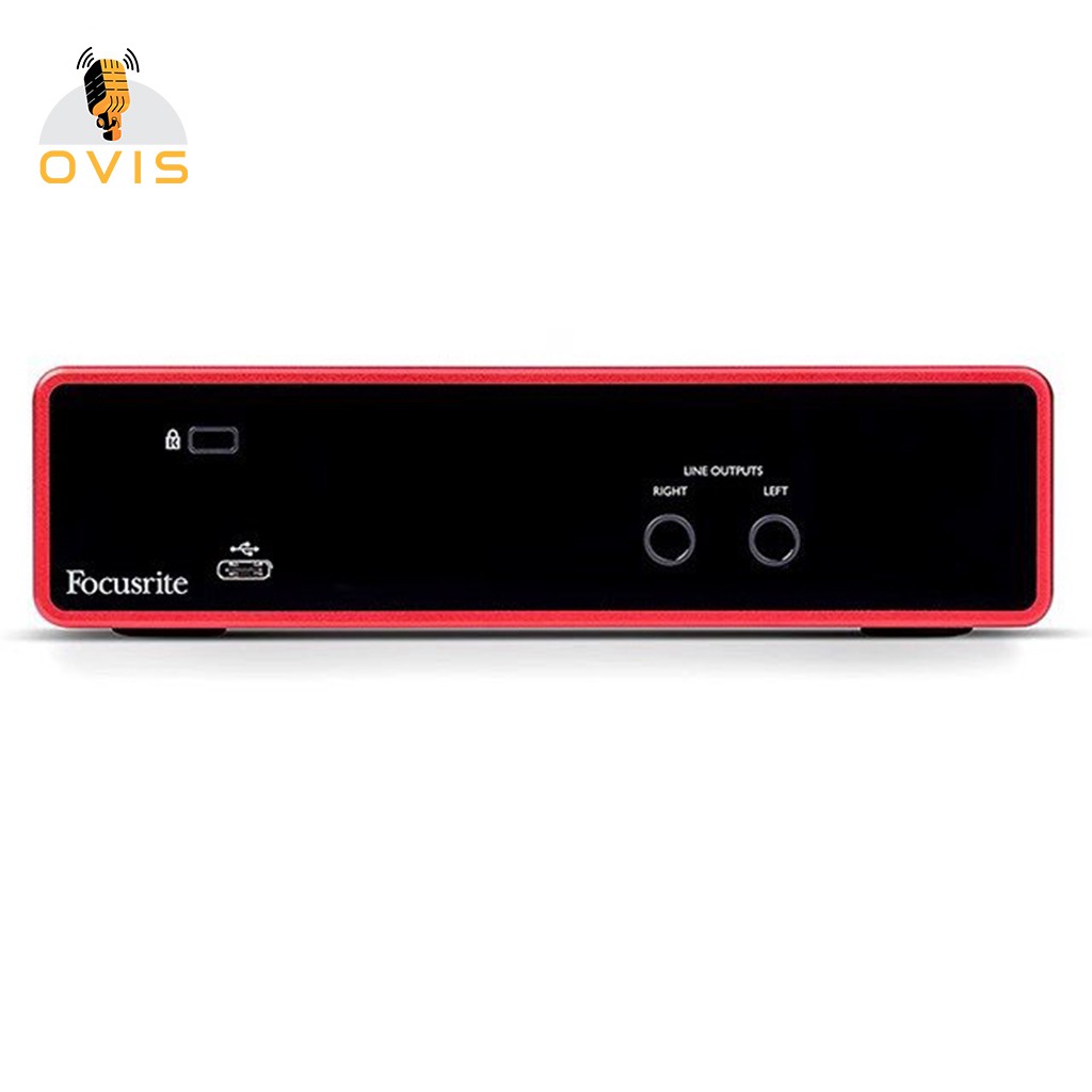 Focusrite Scarlett 2i2 (Gen3) | Sound Card Thu Âm 2in, 2 Out, Phần Mềm Pro Pro Tools