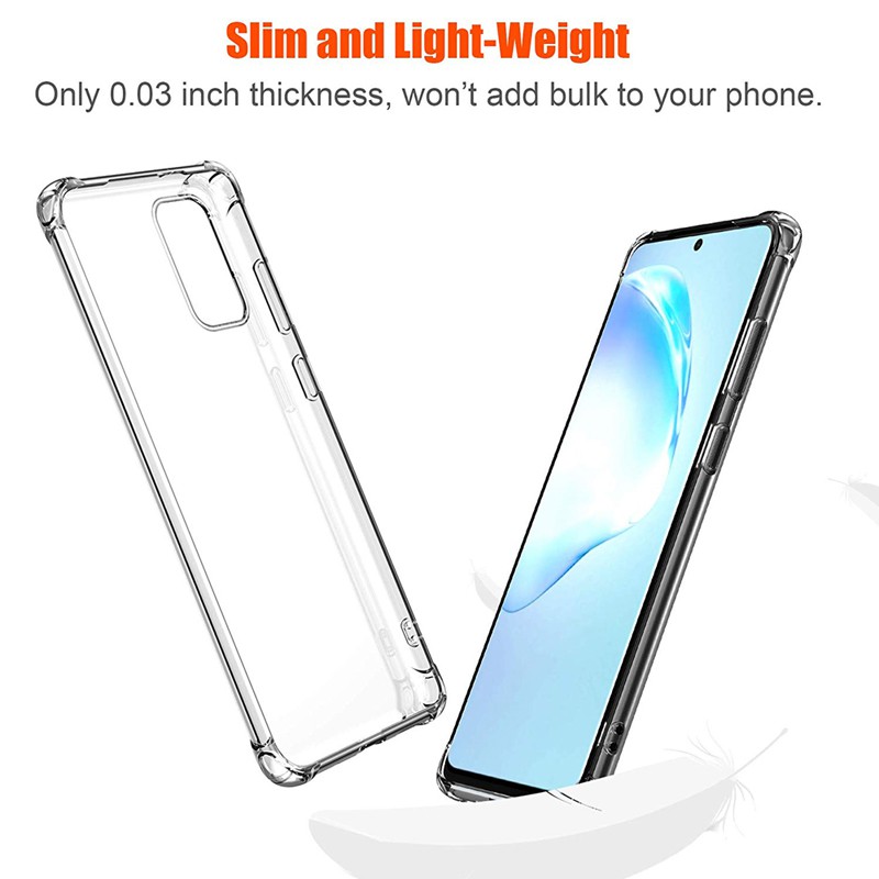 Koosuk Ốp Điện Thoại Silicon Trong Suốt Cho Samsung Galaxy S20 Ultra S10 Plus S10E Note 9 10 Lite S9