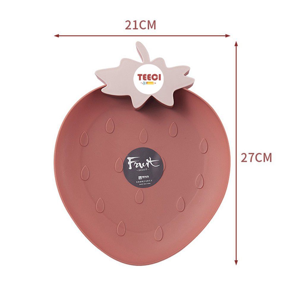 Đĩa Đồ Ăn Vặt Ăn Dặm Đựng Hoa Quả Hình Dâu Tây Siêu Cute U101