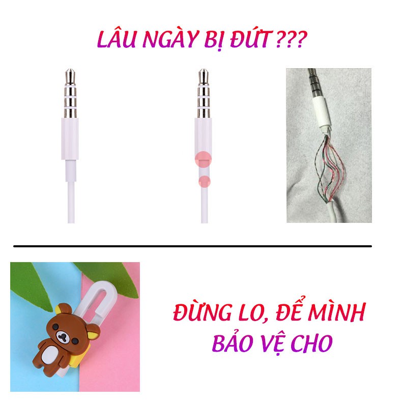 Bộ 2 Cái Nút Bảo Vệ Tai Nghe Kiêm Quấn Gọn P1219