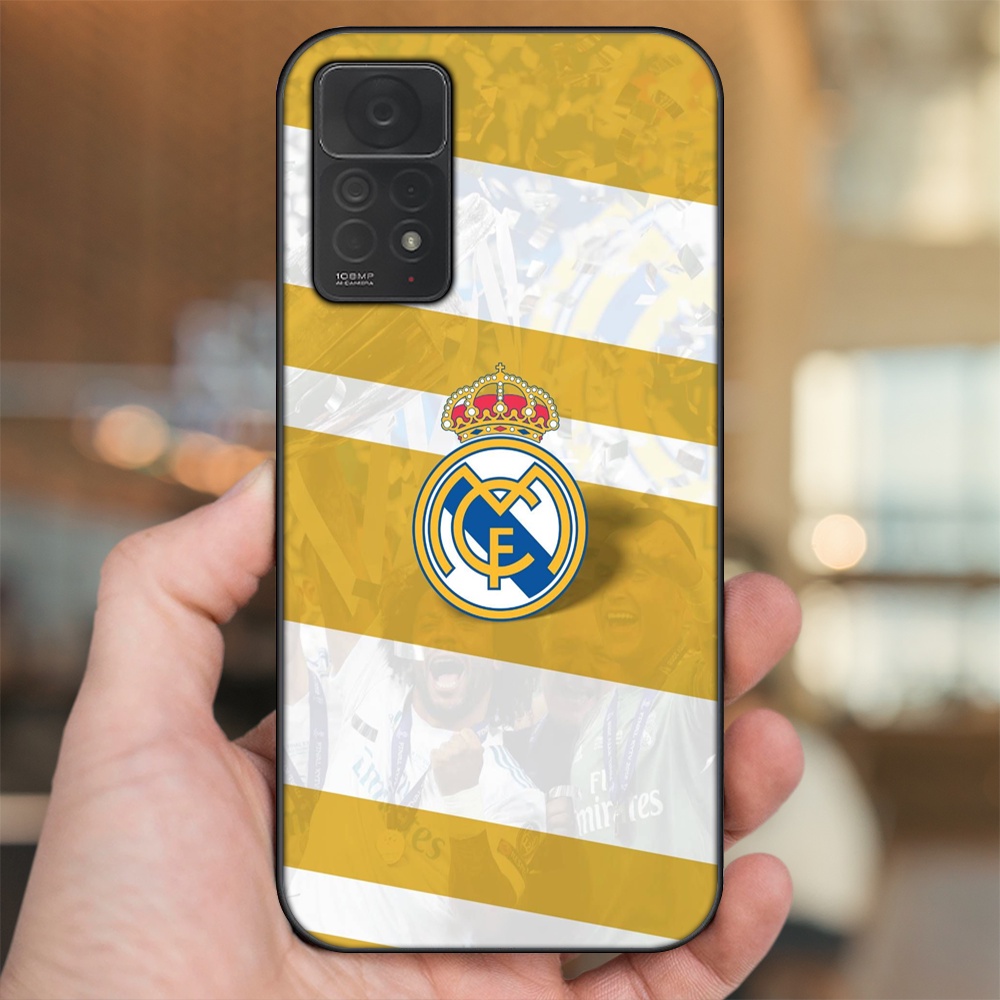 Ốp lưng Xiaomi Redmi Note 11 Pro 4G viền đen in hình Real Madrid