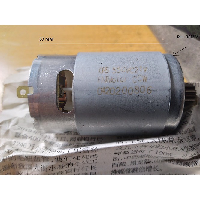 Mô tơ máy khoan pin loại12V,18V,21V- 12 răng – thay thế cho máy khoan pin