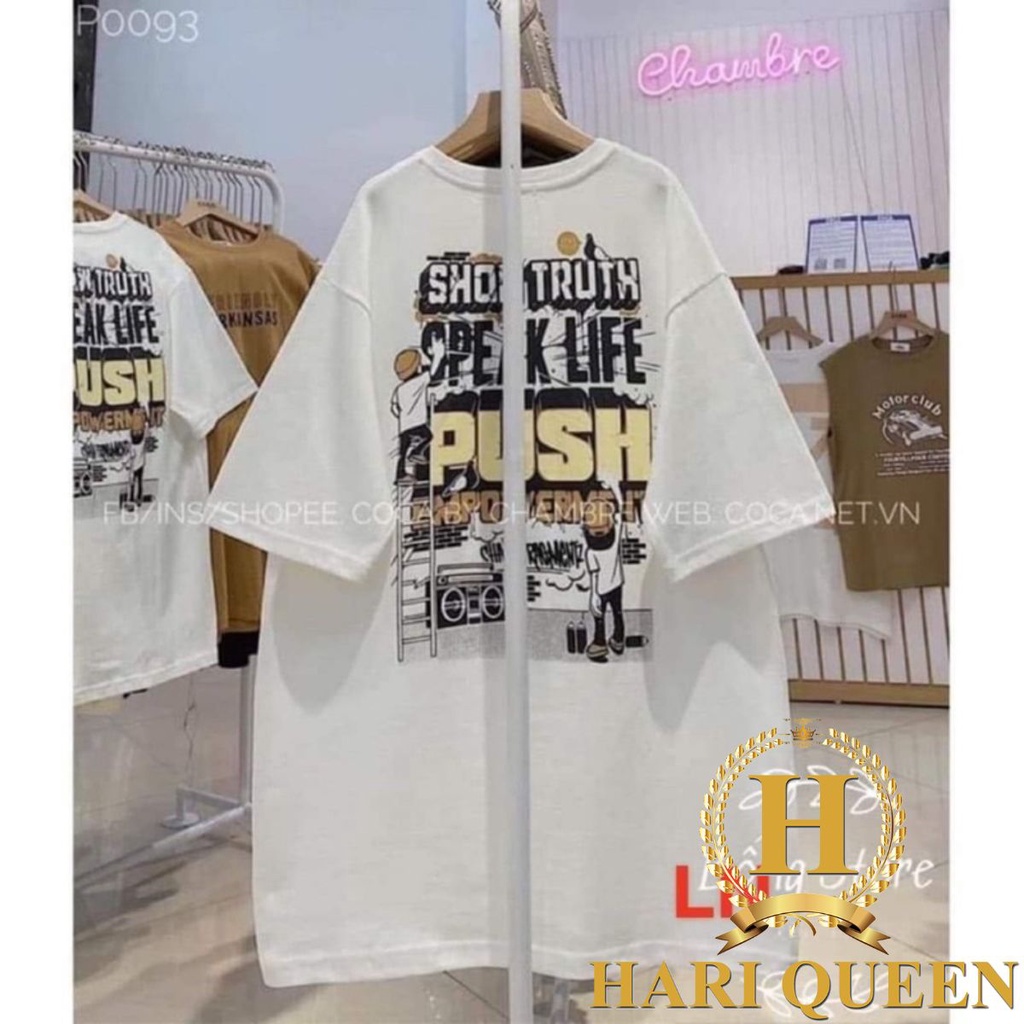Áo phông trắng in nhiều kiểu HARIQUEEN