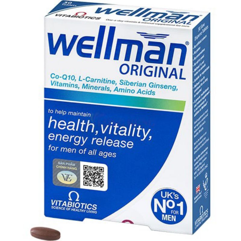 Vitamin tổng hợp dành cho nam Vitabiotic Wellman