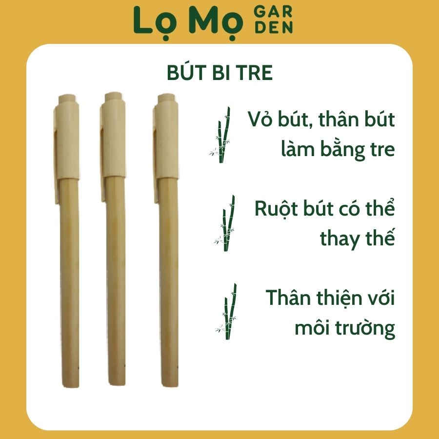 Bút bi tre thân thiện với môi trường - Lọ Mọ Garden