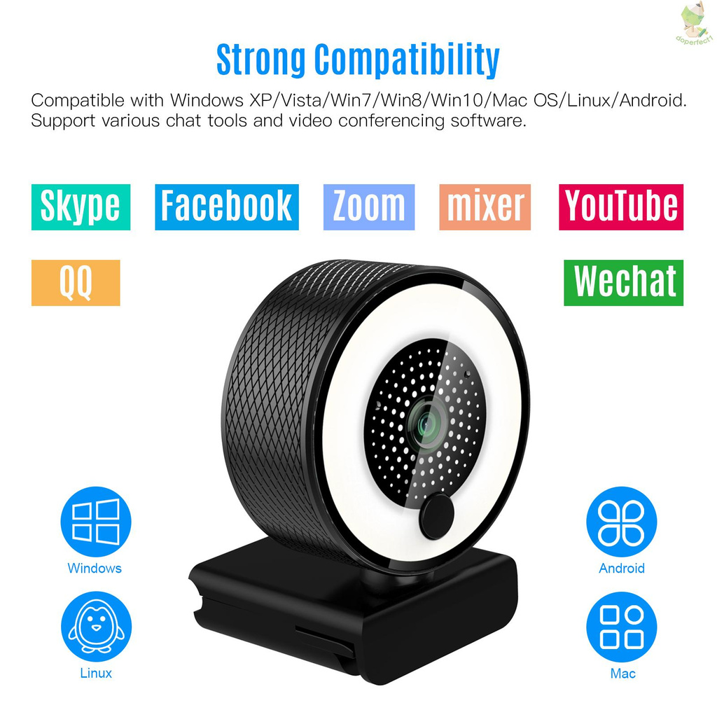 Webcam 2k Hd 500w Kèm Bộ Phụ Kiện | BigBuy360 - bigbuy360.vn