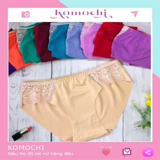 Quần lót đúc su thông hơi phối ren cao cấp kháng khuẩn xuất nhật free size ql05