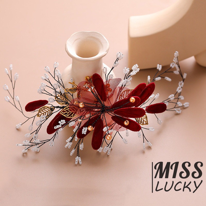 Kẹp tóc đính hoa thời trang cổ điển cho nữ