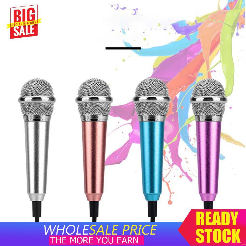 Micro mini hát Karaoke trên điện thoại kèm tai nghe