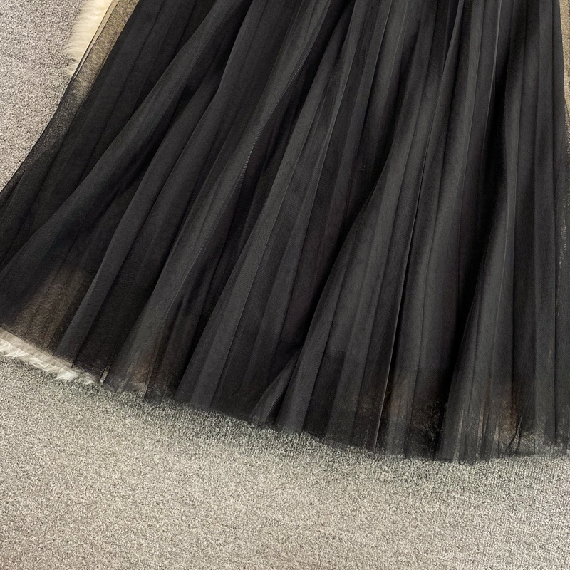 Chân Váy Nữ Dáng Dài/ Váy Midi TuTu Xếp Ly Nhiều Màu