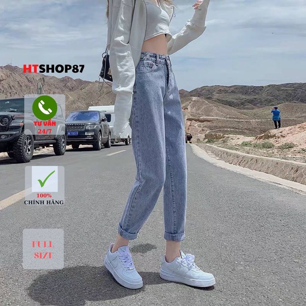 Quần bò jean nữ unisex Hàn Quốc mẫu mới nhất HTJean | BigBuy360 - bigbuy360.vn
