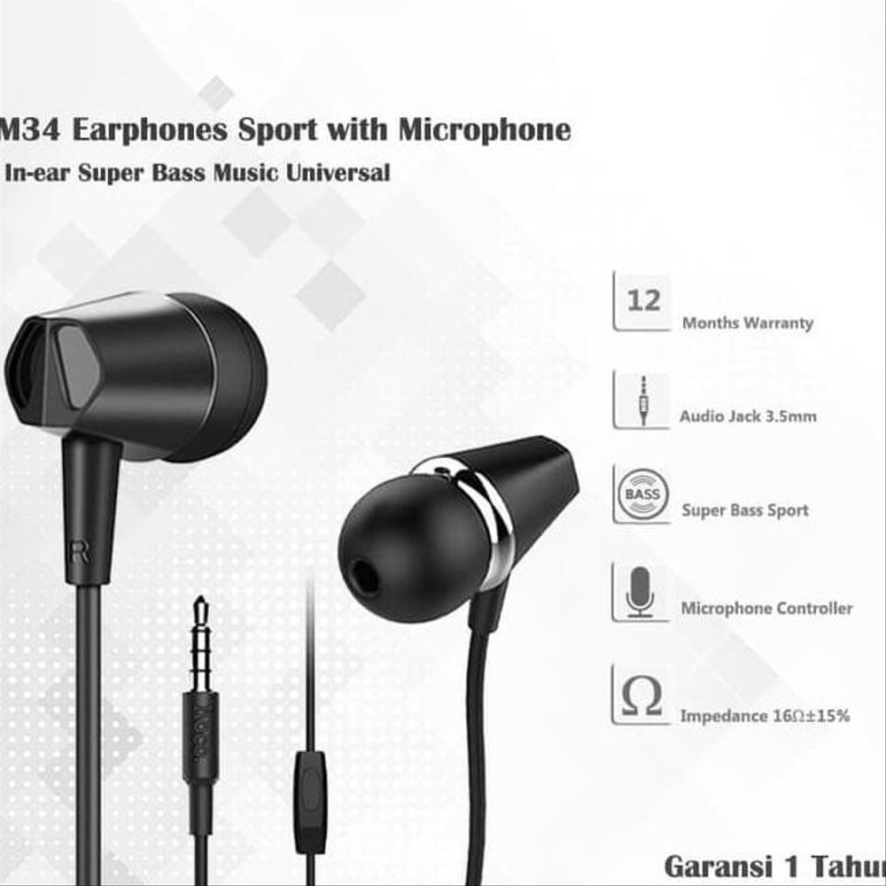 ⚡NowShip⚡ Tai Nghe Nhét Tai Hay Hoco M34 M55 Cho Điện Thoại iPhone Samsung Huawei Xiaomi Oppo iPad Máy Tính Bảng... H2N