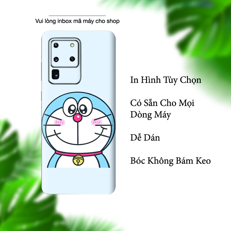 Miếng Dán Skin Điện Thoại In Hình Doremon 3 Cho Iphone 7/ 8/ X/ XS/ 11/ 11 Pro Max Và Các Dòng Máy Android