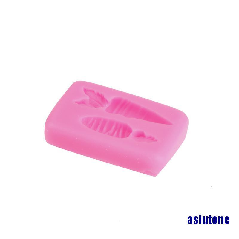 Khuôn Silicone Tạo Hình Củ Cà Rốt Trang Trí Bánh