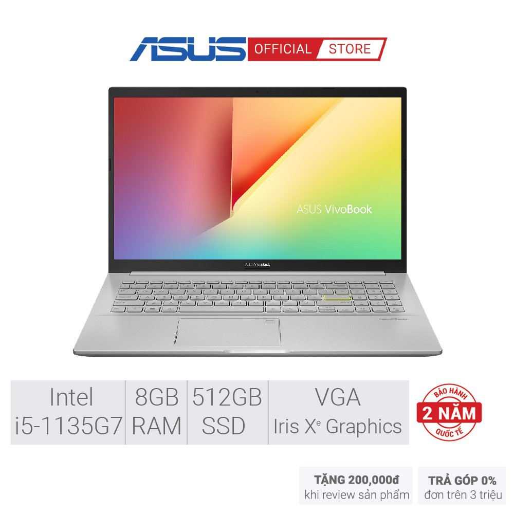 Laptop ASUS VivoBook 15 A515EA-BQ498T (Core i5-1135G7/8GB RAM/512GB SSD/15.6-inch FHD/WIN 10)