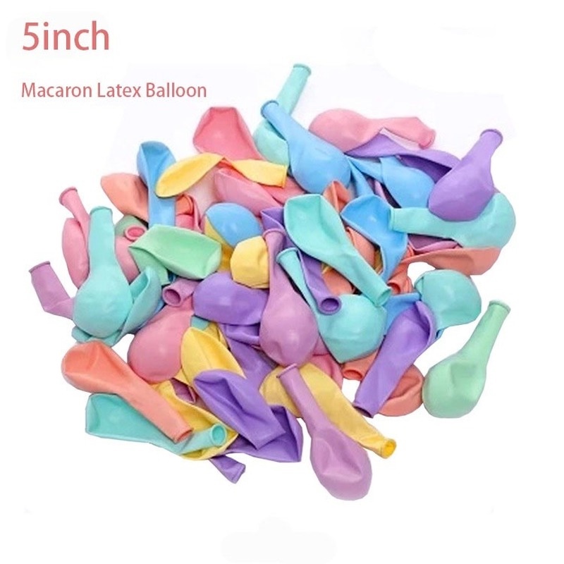 Set 20 Bong Bóng Cao Su 5 Inch Nhiều Màu Sắc Dùng Trang Trí Tiệc Sinh Nhật/Đám Cưới
