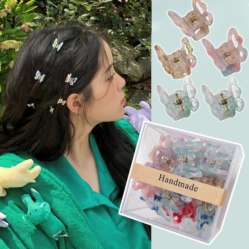 Bộ 2/4 Kẹp Tóc Càng Cua Hình Bướm Nhỏ Kiểu Dễ Thương Hàn Quốc