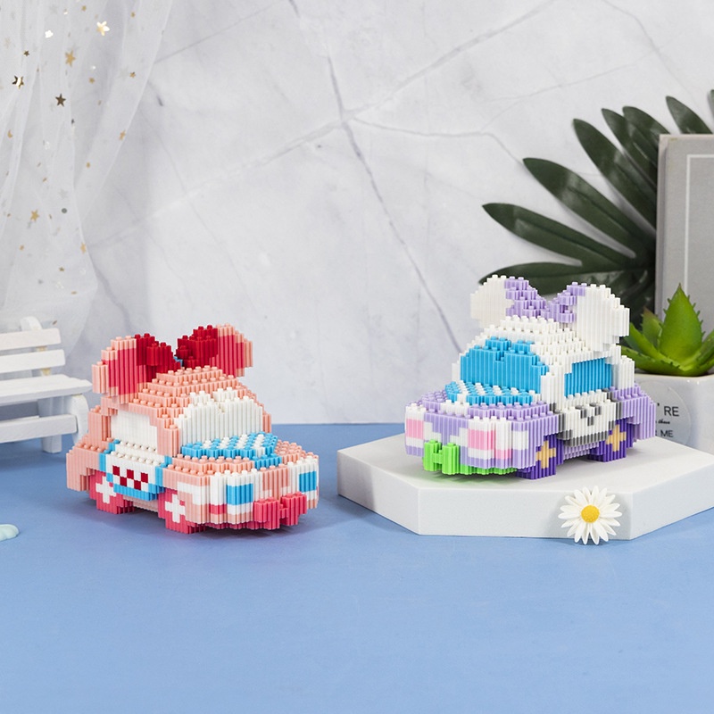 Đồ Chơi Lắp Ráp Xe Hơi Hoạt Hình Vui Nhộn Cho Bé