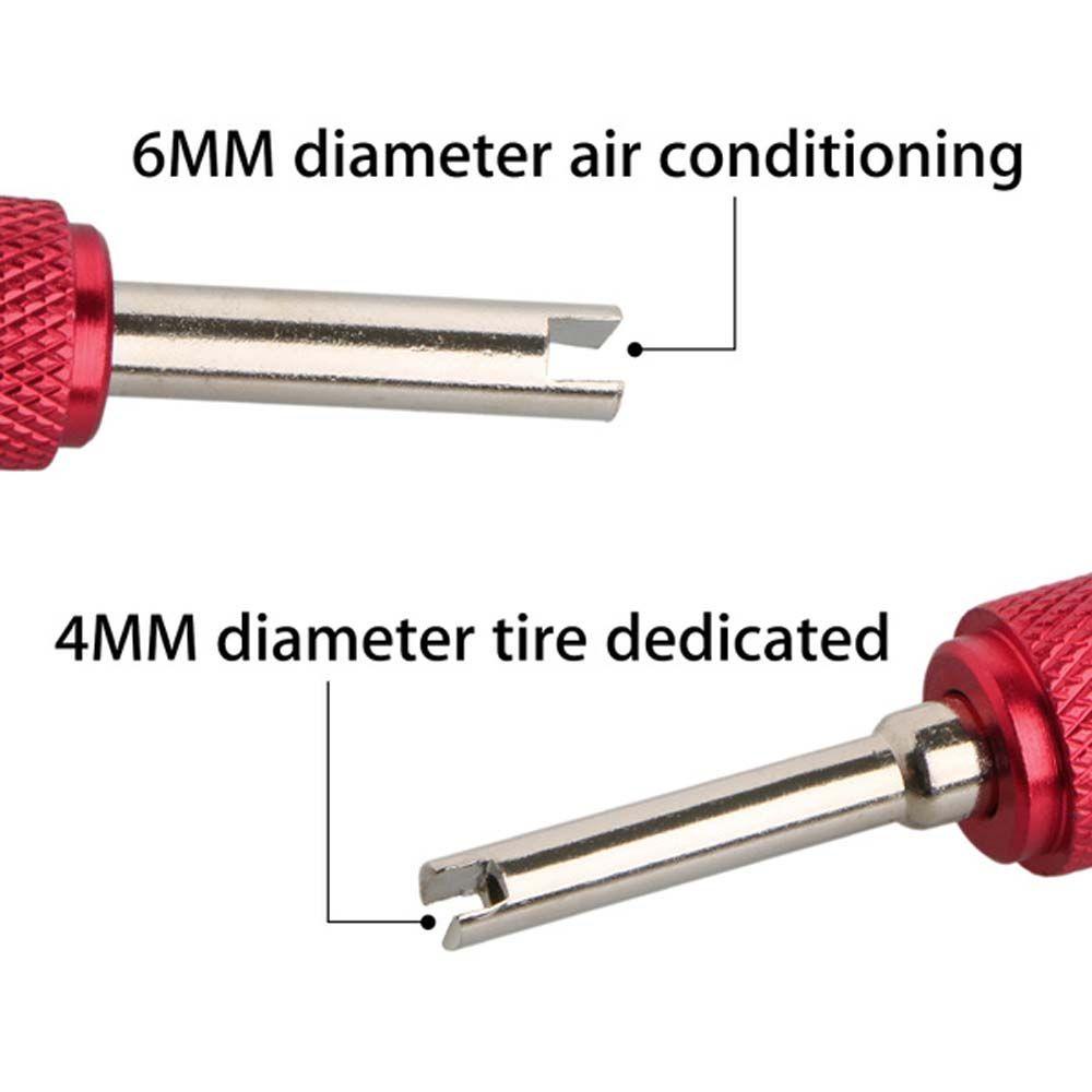 Dụng Cụ Tháo Lõi Van Schrader Kép Bằng Kim Loại Đa Năng Tiện Dụng