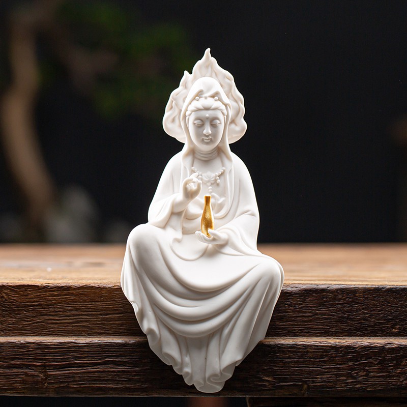 Tượng Phật Bằng Gốm Sứ Dùng Trang Trí Phòng Ngủ | BigBuy360 - bigbuy360.vn