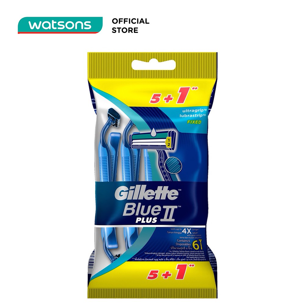 Dao Cạo Gillette Blue2 Plus 5 Cái + 1 Cái