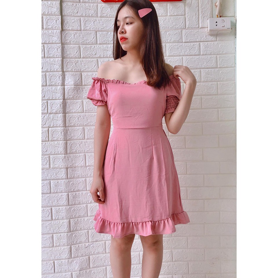 Váy trễ vai 4 màu | BigBuy360 - bigbuy360.vn