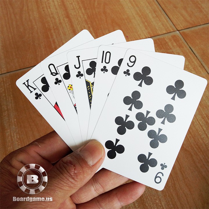 Bộ bài tây nylon bản rộng chuẩn casino không thấm nước