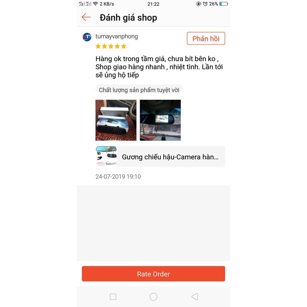 [cavoixanhmart] Camera hành trình tích hợp camera lùi, gắn gương chiếu hậu, Vehicle BlackBox fullHD 1080.  | BigBuy360 - bigbuy360.vn