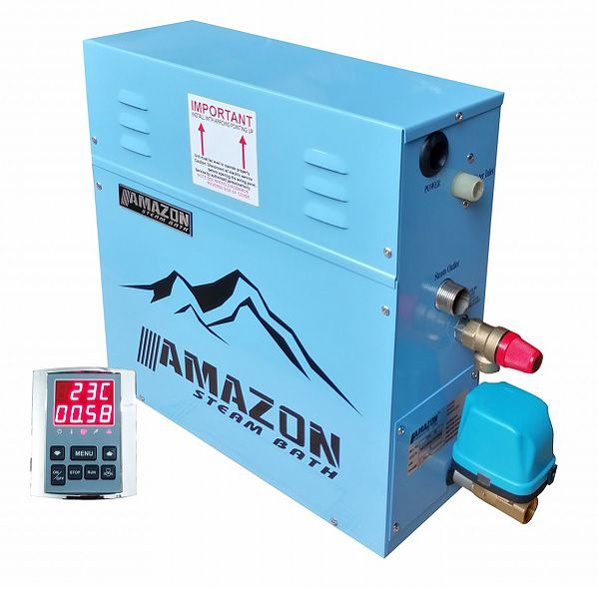 Máy xông hơi ướt Amazon 6kw New - Van xả tự động