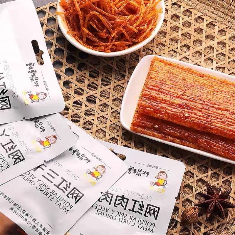 Tăm Cay Monky Tẩm Vị Ăn Liền - Que Cay Ăn Vặt Douyin  Trung Quốc Gói 70gr Thơm Ngon