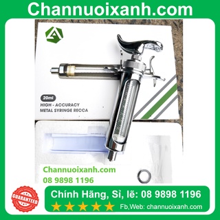 Xilanh inox 20ml KANGUL Cao cấp, Xi lanh thú y Inox dạng ron & Pitong mới, mượt mà và hút nước hiệu quả
