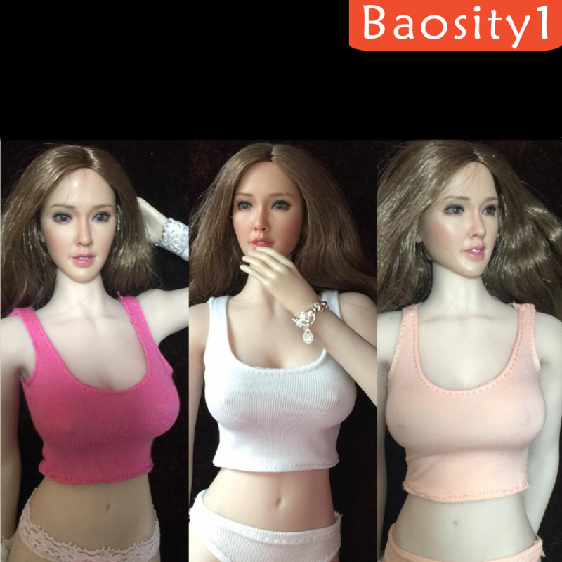 Áo hai dây mỏng thu nhỏ tỉ lệ 1/6 cho búp bê nữ 12 inch