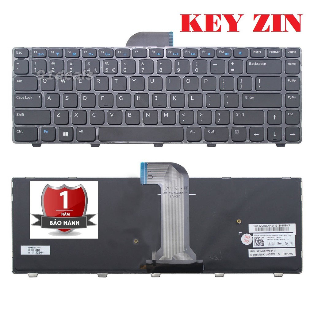 Bàn phím laptop Dell 14R 3421, 3437, 5421, 5437, 2421 | WebRaoVat - webraovat.net.vn