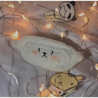 Kẹp tóc len đan lil puppy