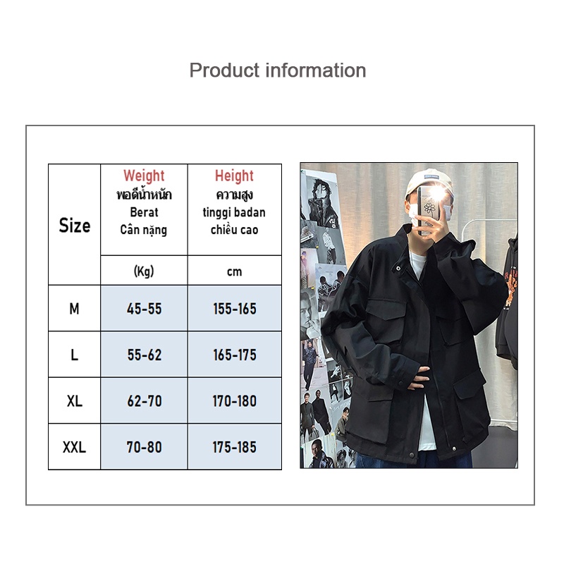 Áo khoác AOKANG nhiều túi phong cách Hàn Quốc dành cho nam