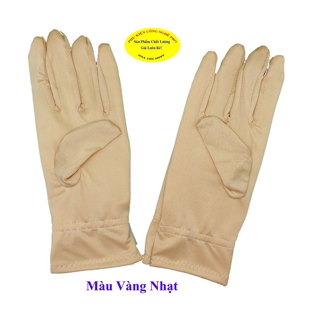 GĂNG TAY BAO TAY NỮ CHỐNG NẮNG 2 LỚP Loại 3 tấc Bít ngón Thêu chữ Lovely Đính hạt Chất liệu thun cotton co giãn NGÂN HÀ