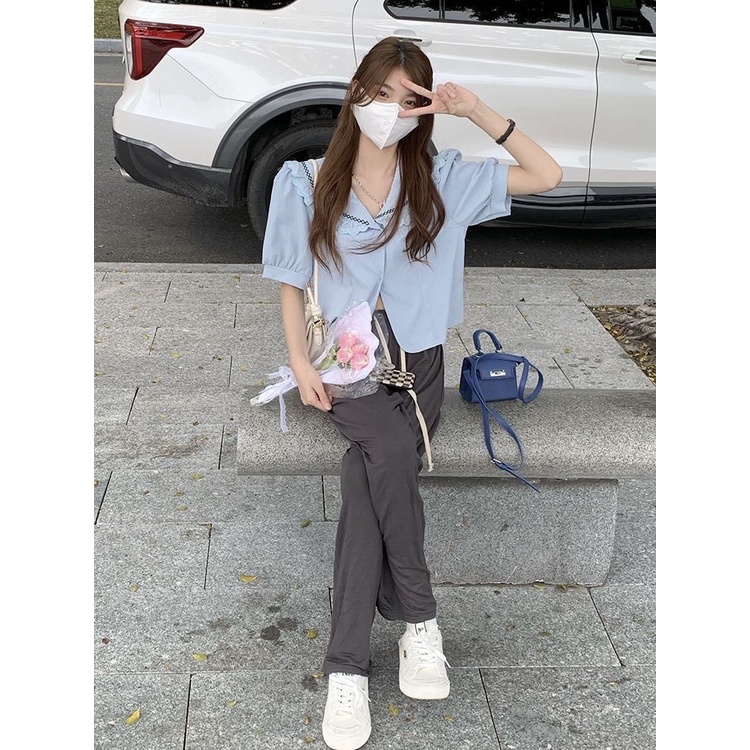 Áo Sơ Mi Nữ Thiết Kế Mỏng Phong Cách Hàn Quốc Mùa Hè Mới